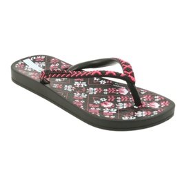 Černé žabky Ipanema 82519 černý růžový 1