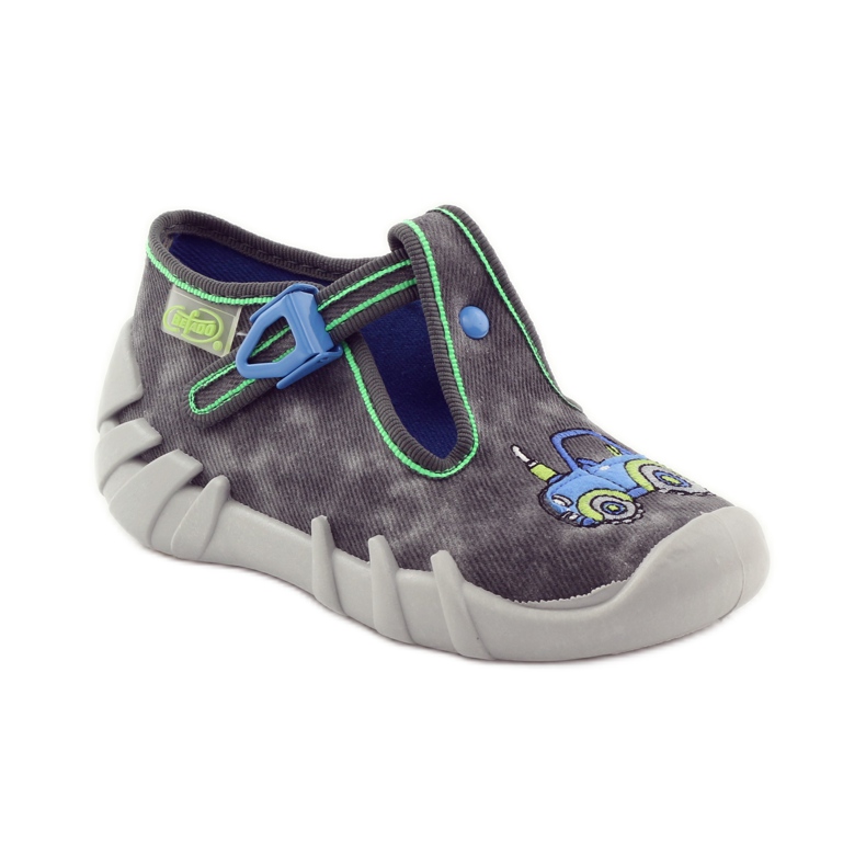 Befado šedé dětské boty 110P316 šedá 1