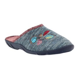 Befado barevné dámské boty pu 235D151 modrý 1