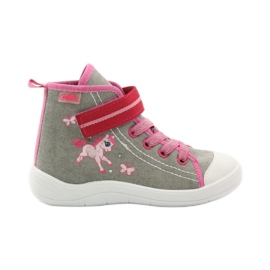 Dětské boty Befado 268X059 růžový šedá 1