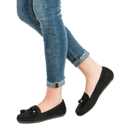 Klasické černé mokasíny černý 1