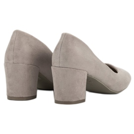 Ideal Shoes Šedá čerpadla na pilíři 1