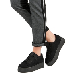 Semišové sportovní boty černý 2