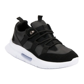 Světle červené tenisky černý 1