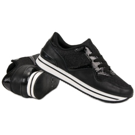 Černé sportovní boty černá 5