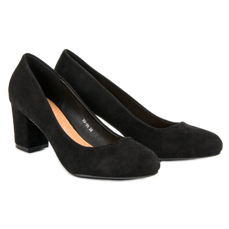 Nio Nio Černé semišové lodičky černá 1