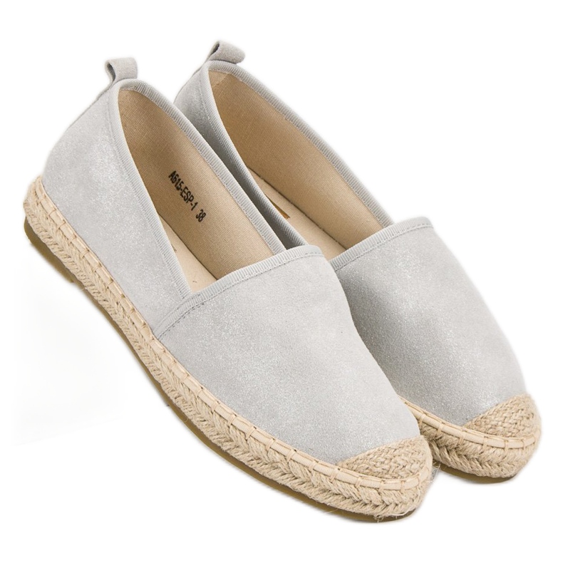 Bestelle Semišové espadrilky šedá 2