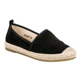 Bestelle Semišové espadrilky černý 1