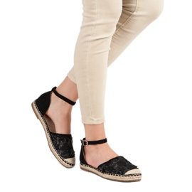 Nio Nio Krajkové espadrilky černá 2