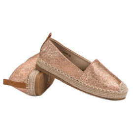 Small Swan Lesklé espadrilky žlutá 2 Small Swan Lesklé espadrilky žlutá 2