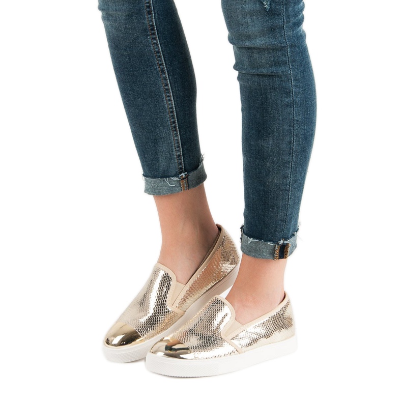 Queen Bee Zlaté tenisky zlatý 1