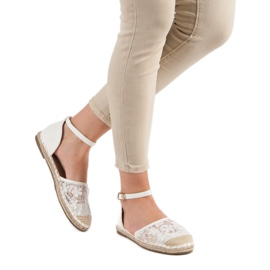 Nio Nio Krajkové espadrilky bílý 2