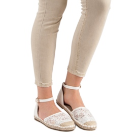 Nio Nio Krajkové espadrilky bílý 1