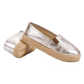 Zlaté espadrilky zlatý 1