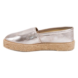 Zlaté espadrilky zlatý 3