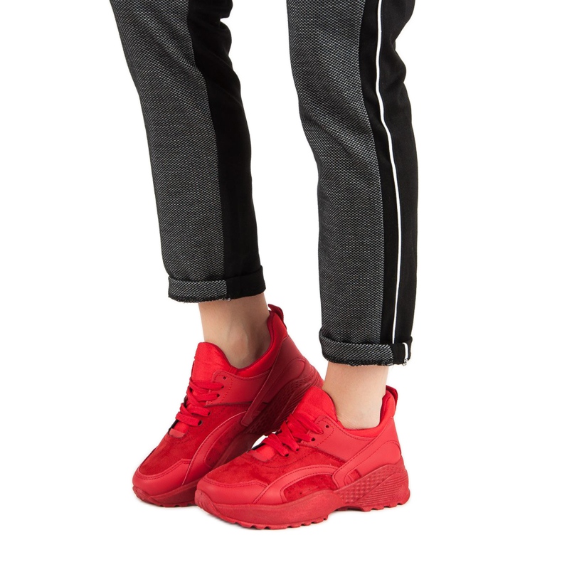 Small Swan Červené Tenisky Na Platformě 1