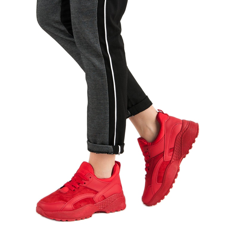 Small Swan Červené Tenisky Na Platformě 2