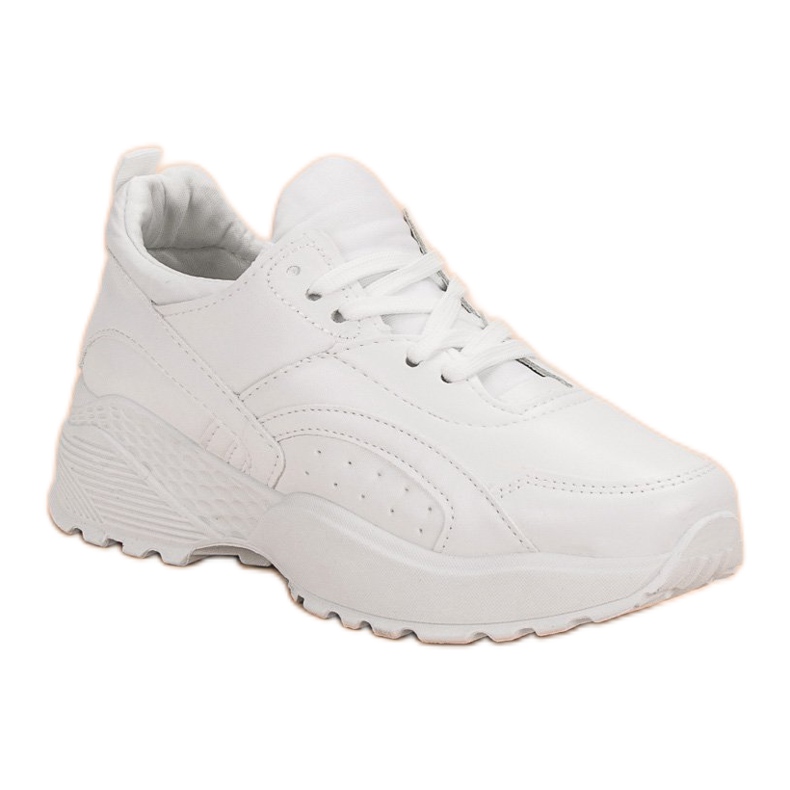 Small Swan Bílé tenisky na platformě bílý 2