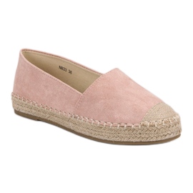 Small Swan Semišové espadrilky růžový 1