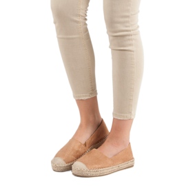 Small Swan Semišové espadrilky hnědý 5