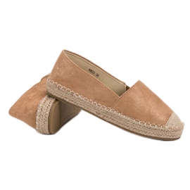 Small Swan Semišové espadrilky hnědý 3