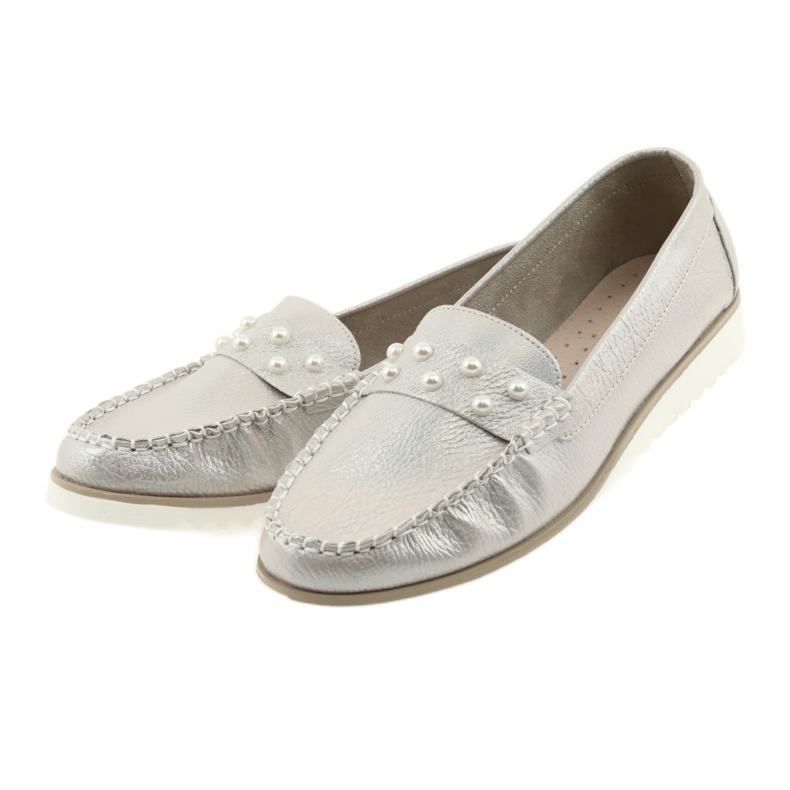 Sergio Leone Dámské perly perel perleťové béžové bílý 3