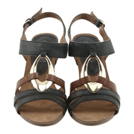 Dámské sandály Caprice zlaté oválné hnědý žlutá námořnická modrá 6