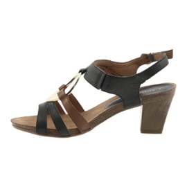 Dámské sandály Caprice zlaté oválné hnědý žlutá námořnická modrá 2