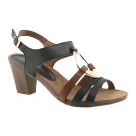 Dámské sandály Caprice zlaté oválné hnědý žlutá námořnická modrá 1