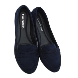 Mokasíny na baletku námořnická modrá JM6655Q Azul Marino námořnická modř 1