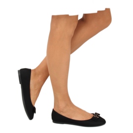 Černé dámské balerínky JM3553J Negro černá 2 Černé dámské balerínky JM3553J Negro černá 2