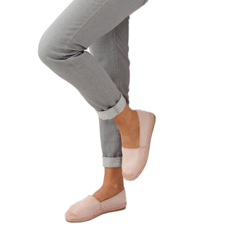 Espadrilky, semišová růžová AF40 růžová růžový 1