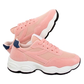Růžová sportovní obuv E-102 Pink růžový 4