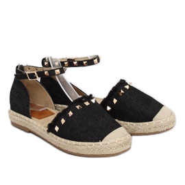 Černé riflové espadrilky CH-1K211 Black černá 2