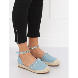 Modré riflové espadrilky CH-1K211 L.BLUE modrý 1