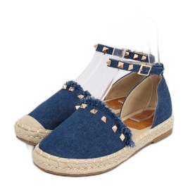 Modré riflové espadrilky CH-1K211 Blue námořnická modrá 2