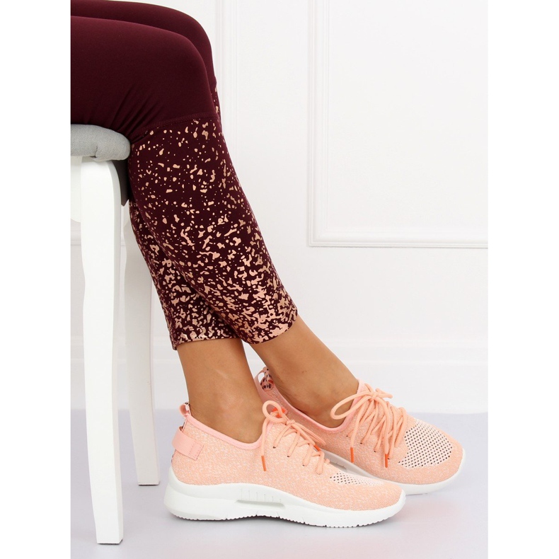 Růžová sportovní obuv BK-117 Pink růžový 1 Růžová sportovní obuv BK-117 Pink růžový 1