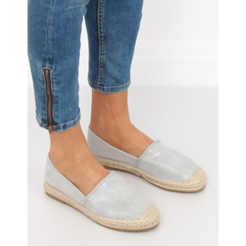 Šedé espadrilky pro ženy 665-3 šedá 1