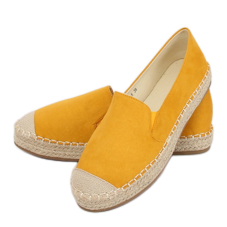 Žluté espadrilky pro ženy 180-5 žluté žluť 2