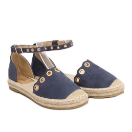 Espadrilky s páskem LX170 Blue námořnická modrá 1 Espadrilky s páskem LX170 Blue námořnická modrá 1