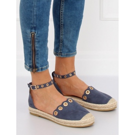 Espadrilky s páskem LX170 Blue námořnická modrá 2 Espadrilky s páskem LX170 Blue námořnická modrá 2