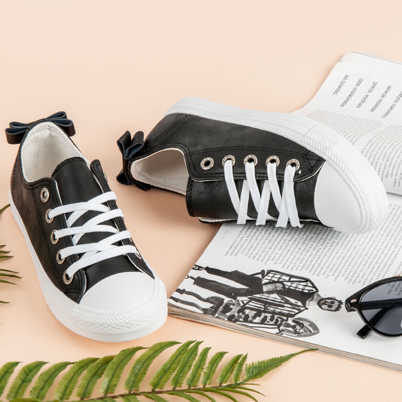 Černé nízké tenisky černá 1