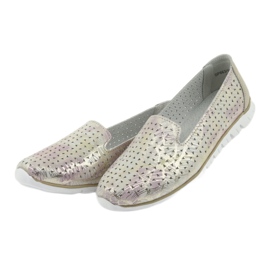 Dámské sportovní kožené pány Filippo 663 bílý růžový 3