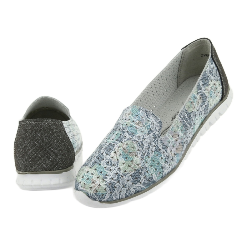 Dámské sportovní kožené pány Filippo 663 bílý modrý šedá zelená 4 Dámské sportovní kožené pány Filippo 663 bílý modrý šedá zelená 4