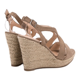 Espadrilky na sandálech Kotrurnie hnědý 5