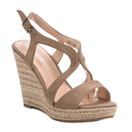 Espadrilky na sandálech Kotrurnie hnědý 6