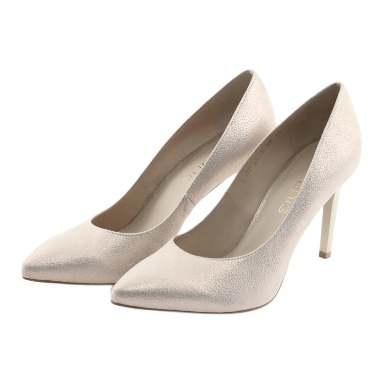 Lodičky dámské kožené boty zlaté Anis 4527 zlatý 3