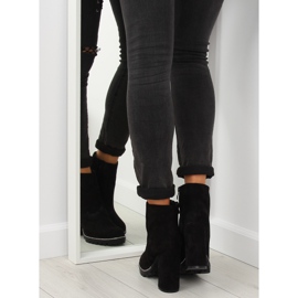 Černá Vysoké podpatky černá 58-581 Černá II-GAT 1