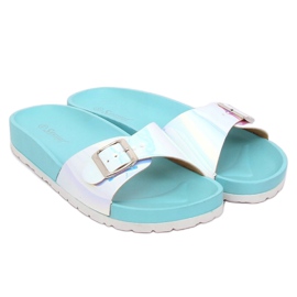 Modré BG27P Modré benzínové pantofle modrý 1