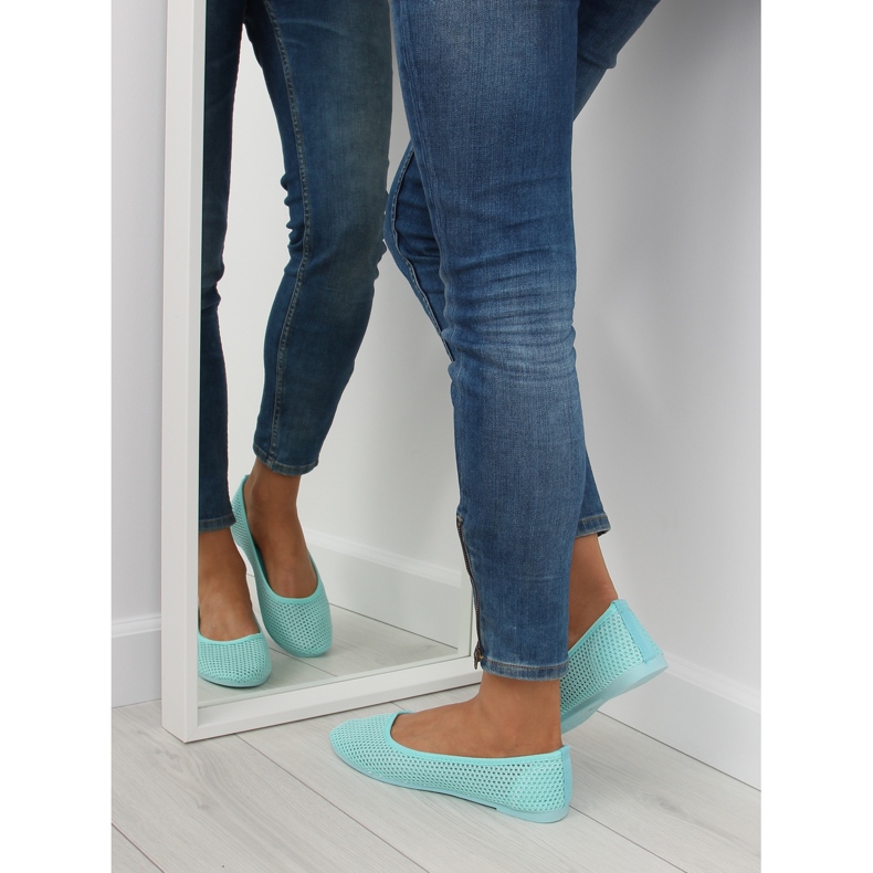 Peppermintové baleríny JX56 L. GREEN II-GAT zelená 2
